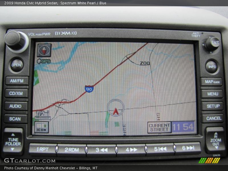 Spectrum White Pearl / Blue 2009 Honda Civic Hybrid Sedan