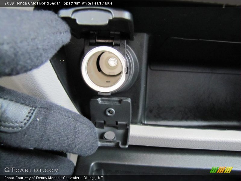Spectrum White Pearl / Blue 2009 Honda Civic Hybrid Sedan