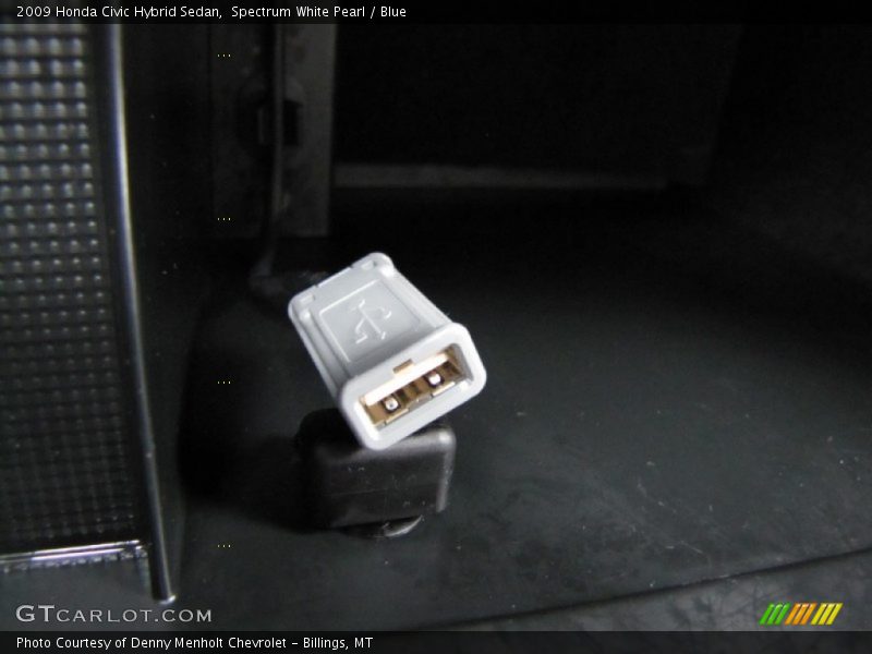 Spectrum White Pearl / Blue 2009 Honda Civic Hybrid Sedan