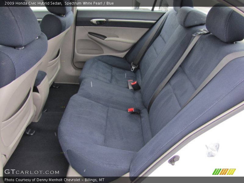 Rear Seat of 2009 Civic Hybrid Sedan