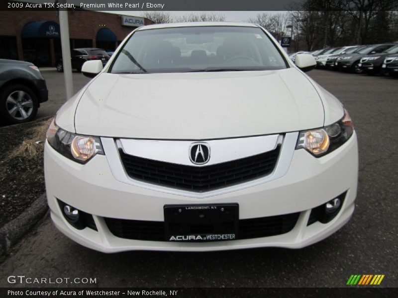 Premium White Pearl / Ebony 2009 Acura TSX Sedan