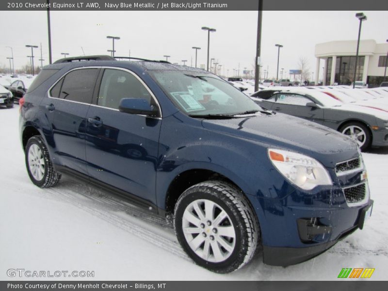Navy Blue Metallic / Jet Black/Light Titanium 2010 Chevrolet Equinox LT AWD