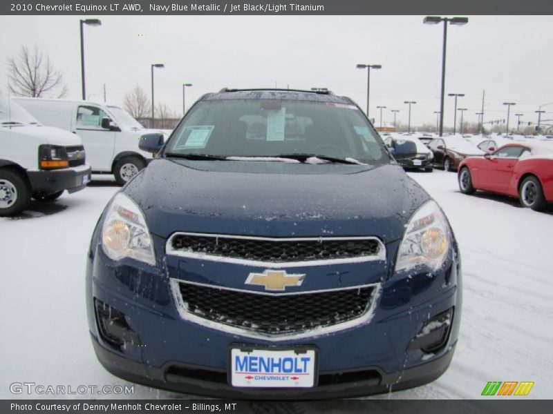 Navy Blue Metallic / Jet Black/Light Titanium 2010 Chevrolet Equinox LT AWD