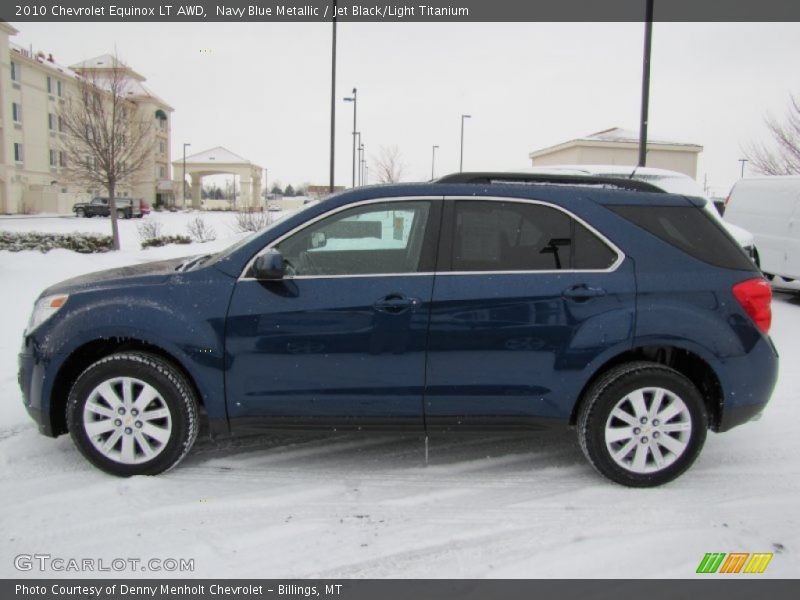Navy Blue Metallic / Jet Black/Light Titanium 2010 Chevrolet Equinox LT AWD