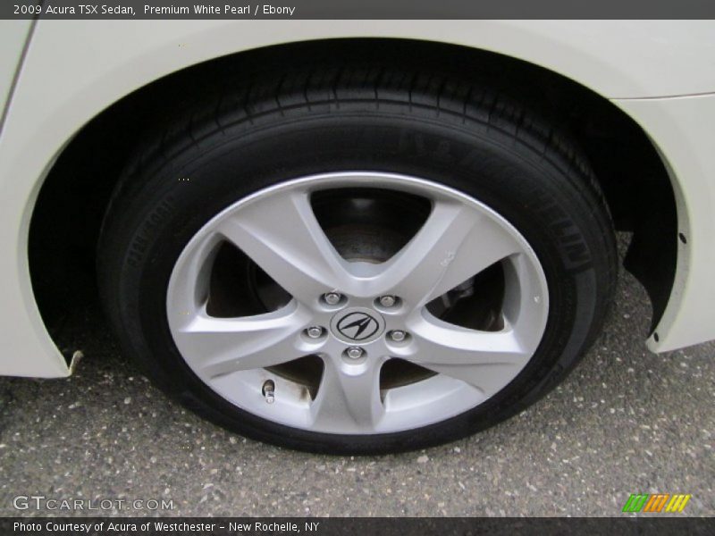 Premium White Pearl / Ebony 2009 Acura TSX Sedan