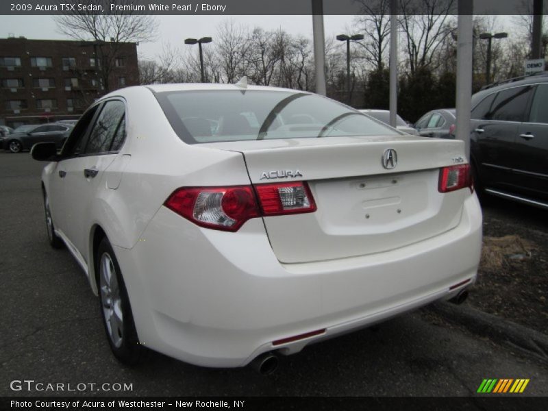 Premium White Pearl / Ebony 2009 Acura TSX Sedan
