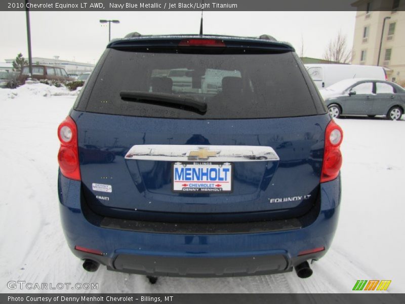Navy Blue Metallic / Jet Black/Light Titanium 2010 Chevrolet Equinox LT AWD