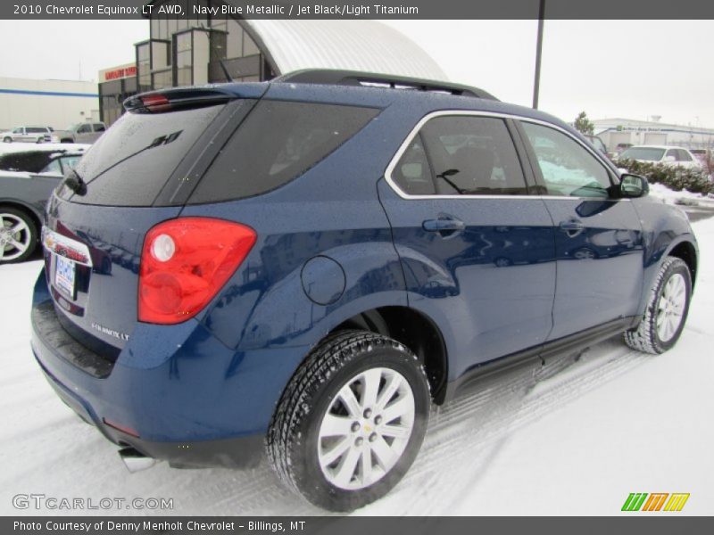 Navy Blue Metallic / Jet Black/Light Titanium 2010 Chevrolet Equinox LT AWD