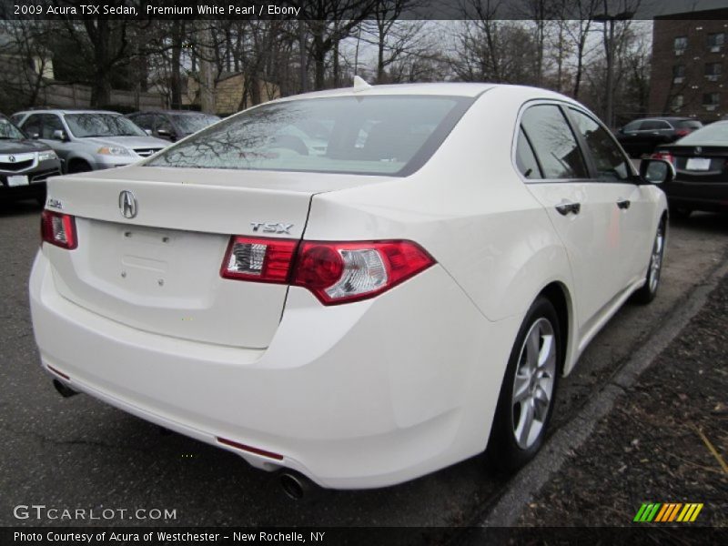 Premium White Pearl / Ebony 2009 Acura TSX Sedan