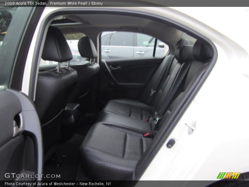 Premium White Pearl / Ebony 2009 Acura TSX Sedan