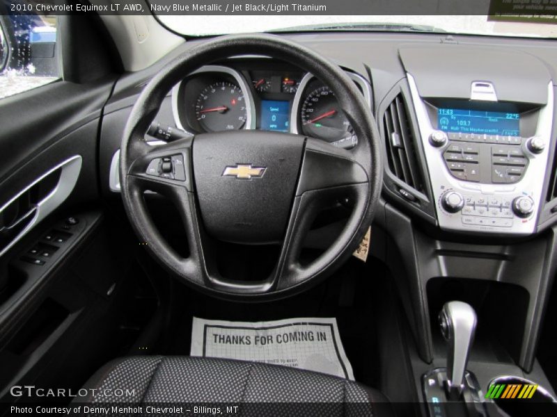 Navy Blue Metallic / Jet Black/Light Titanium 2010 Chevrolet Equinox LT AWD
