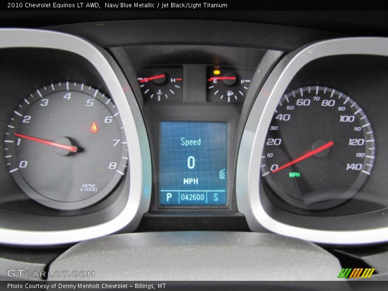 Navy Blue Metallic / Jet Black/Light Titanium 2010 Chevrolet Equinox LT AWD