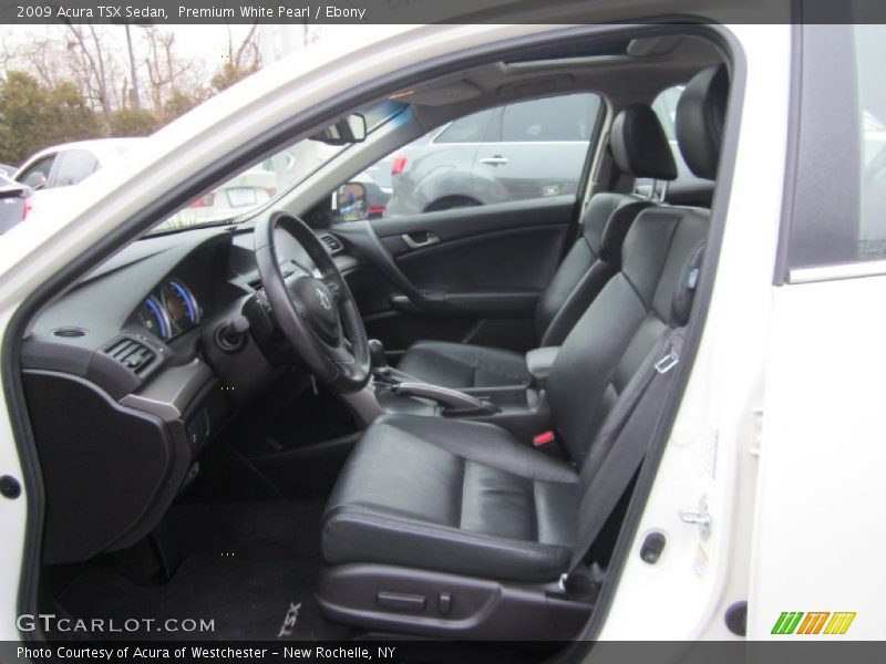 Premium White Pearl / Ebony 2009 Acura TSX Sedan
