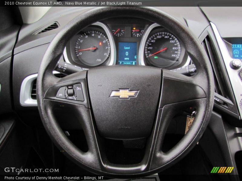 Navy Blue Metallic / Jet Black/Light Titanium 2010 Chevrolet Equinox LT AWD