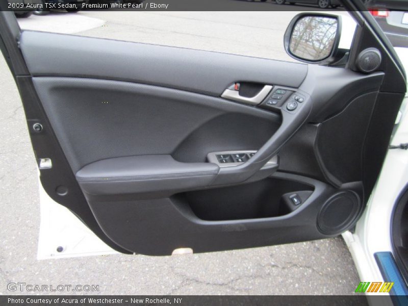 Premium White Pearl / Ebony 2009 Acura TSX Sedan