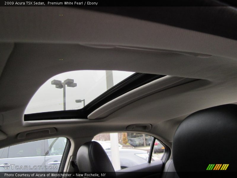 Premium White Pearl / Ebony 2009 Acura TSX Sedan