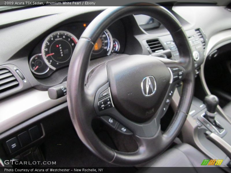 Premium White Pearl / Ebony 2009 Acura TSX Sedan