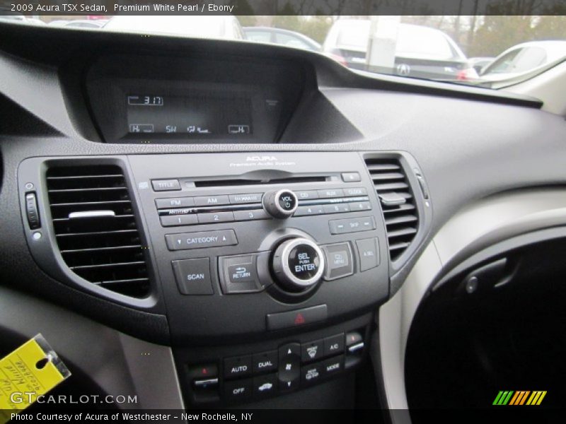 Premium White Pearl / Ebony 2009 Acura TSX Sedan