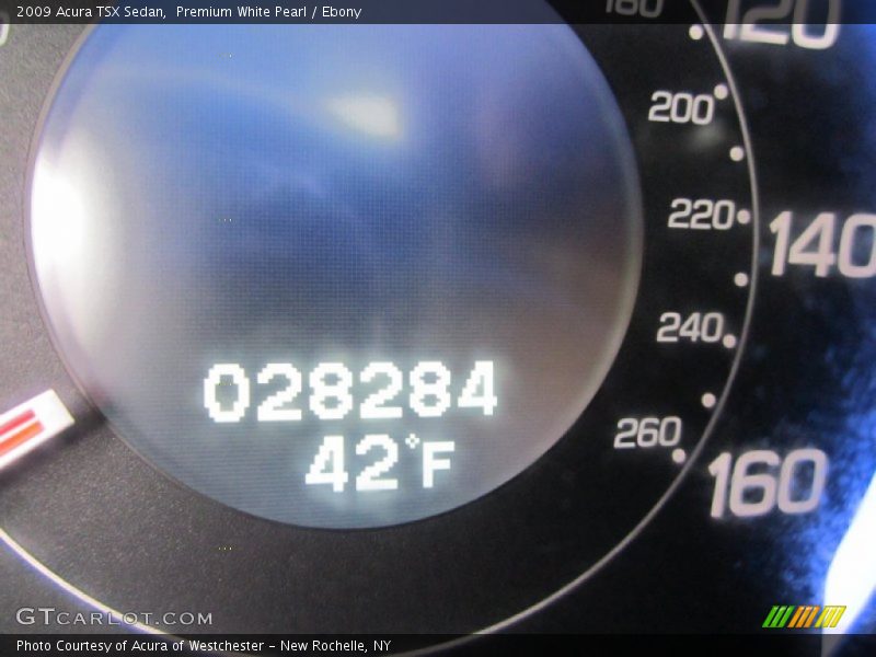 Premium White Pearl / Ebony 2009 Acura TSX Sedan