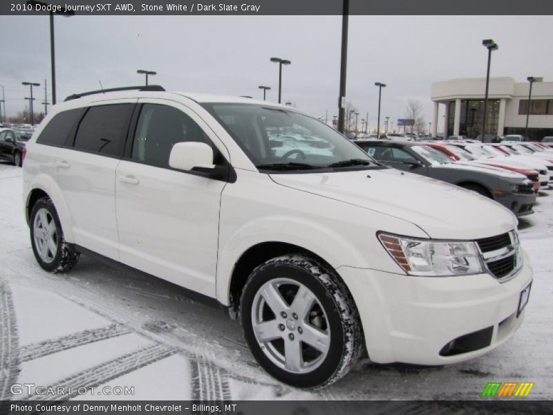 Stone White / Dark Slate Gray 2010 Dodge Journey SXT AWD