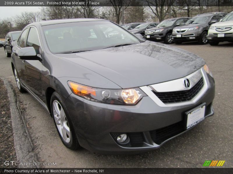 Polished Metal Metallic / Taupe 2009 Acura TSX Sedan