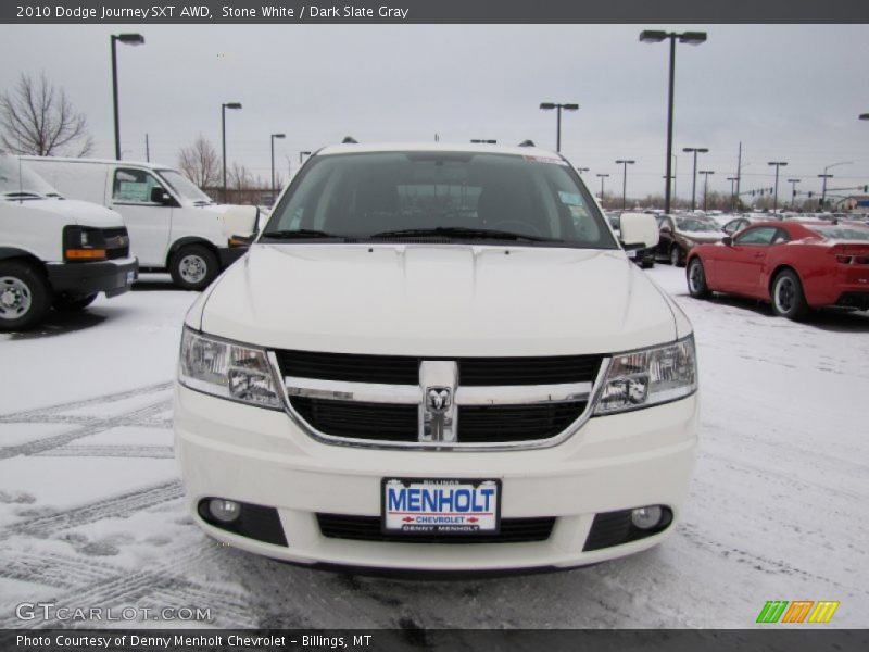 Stone White / Dark Slate Gray 2010 Dodge Journey SXT AWD