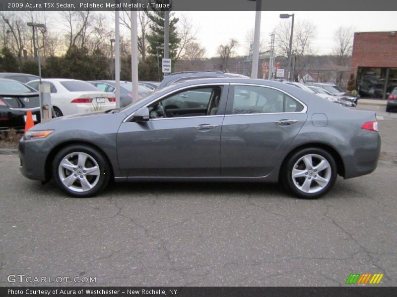 Polished Metal Metallic / Taupe 2009 Acura TSX Sedan
