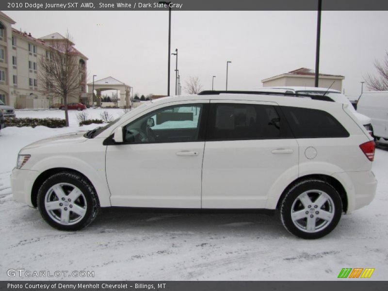 Stone White / Dark Slate Gray 2010 Dodge Journey SXT AWD