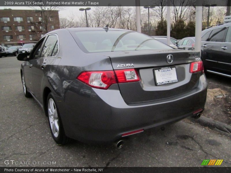 Polished Metal Metallic / Taupe 2009 Acura TSX Sedan