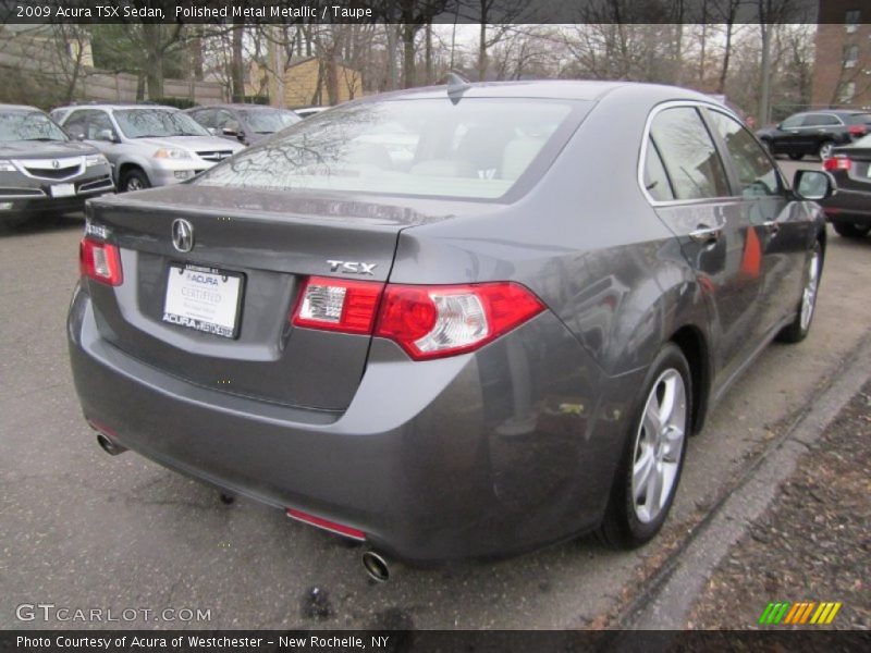 Polished Metal Metallic / Taupe 2009 Acura TSX Sedan