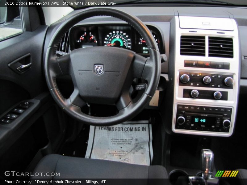 Stone White / Dark Slate Gray 2010 Dodge Journey SXT AWD