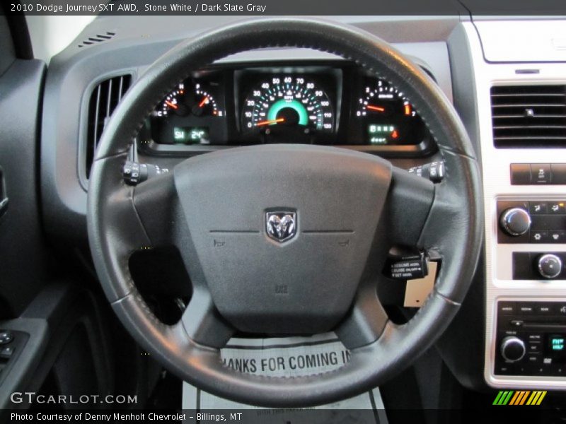 Stone White / Dark Slate Gray 2010 Dodge Journey SXT AWD