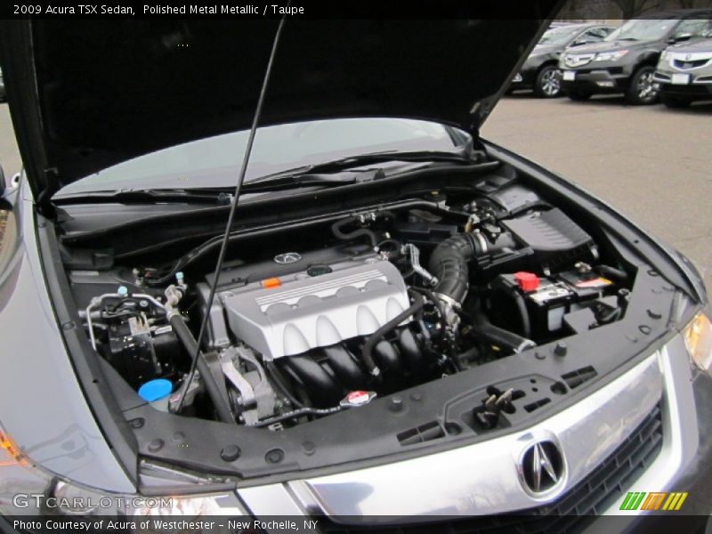 Polished Metal Metallic / Taupe 2009 Acura TSX Sedan