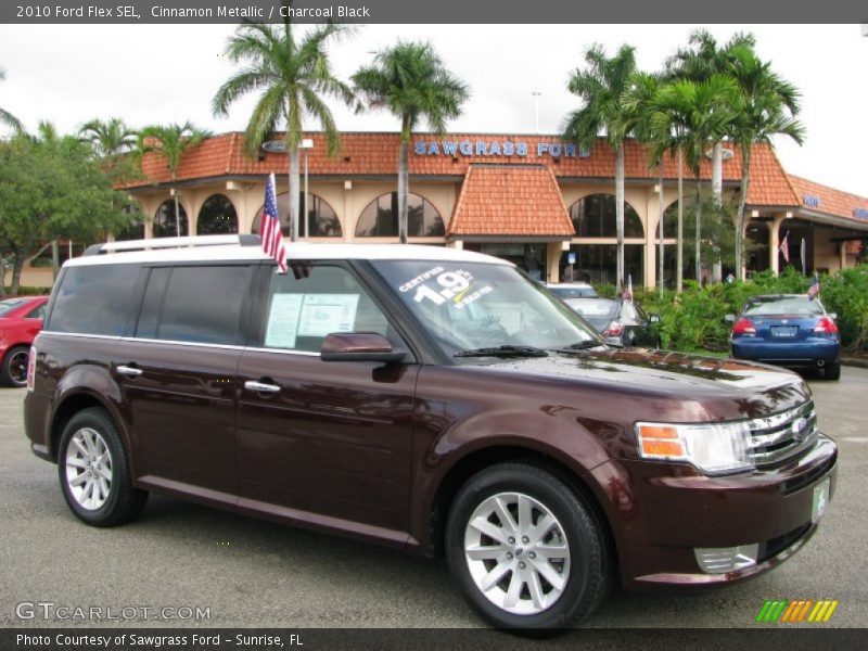 Cinnamon Metallic / Charcoal Black 2010 Ford Flex SEL