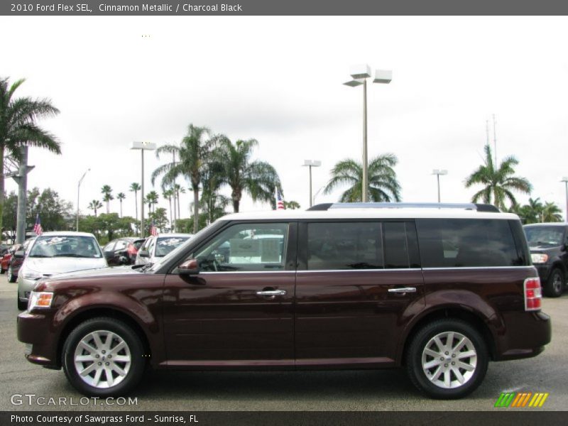Cinnamon Metallic / Charcoal Black 2010 Ford Flex SEL