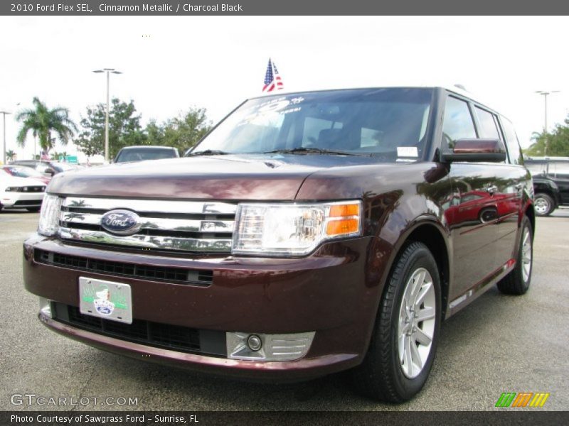 Cinnamon Metallic / Charcoal Black 2010 Ford Flex SEL