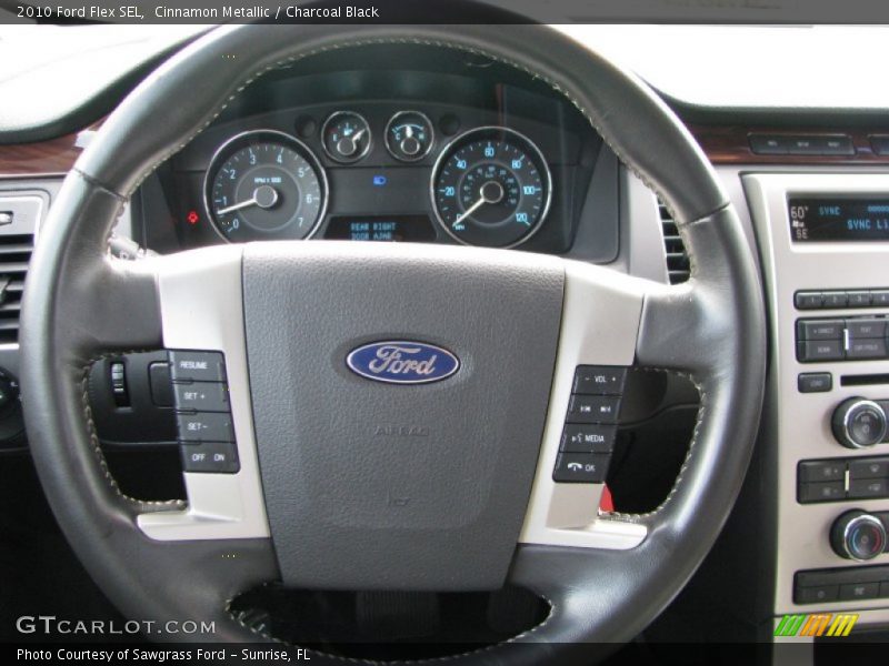 Cinnamon Metallic / Charcoal Black 2010 Ford Flex SEL