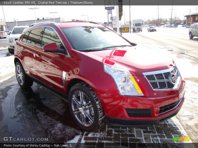 Crystal Red Tintcoat / Titanium/Ebony 2010 Cadillac SRX V6