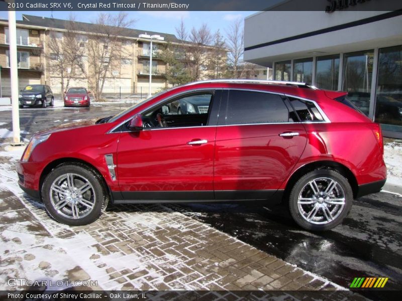 Crystal Red Tintcoat / Titanium/Ebony 2010 Cadillac SRX V6