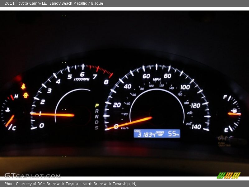 Sandy Beach Metallic / Bisque 2011 Toyota Camry LE