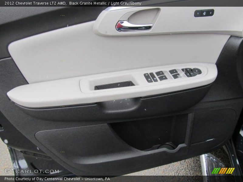 Black Granite Metallic / Light Gray/Ebony 2012 Chevrolet Traverse LTZ AWD