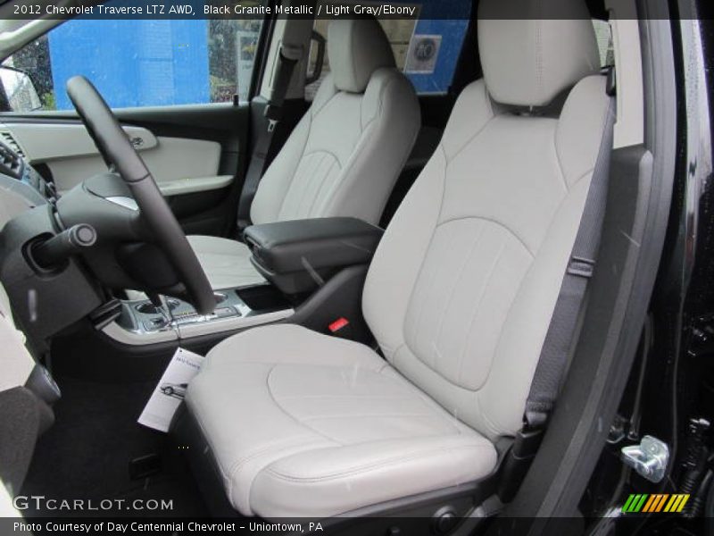 Black Granite Metallic / Light Gray/Ebony 2012 Chevrolet Traverse LTZ AWD