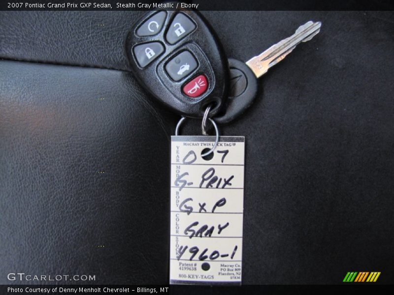 Keys of 2007 Grand Prix GXP Sedan