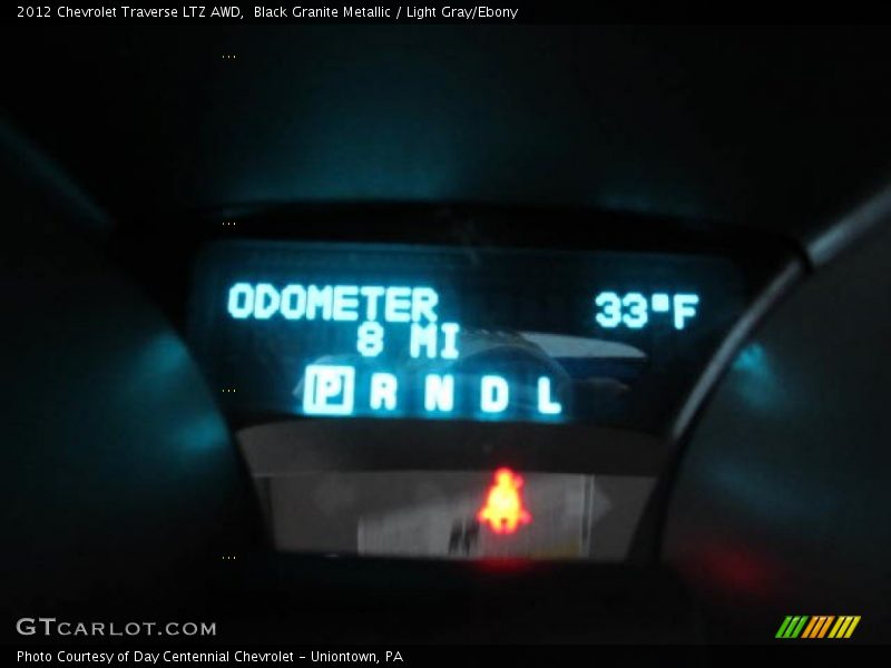 Black Granite Metallic / Light Gray/Ebony 2012 Chevrolet Traverse LTZ AWD