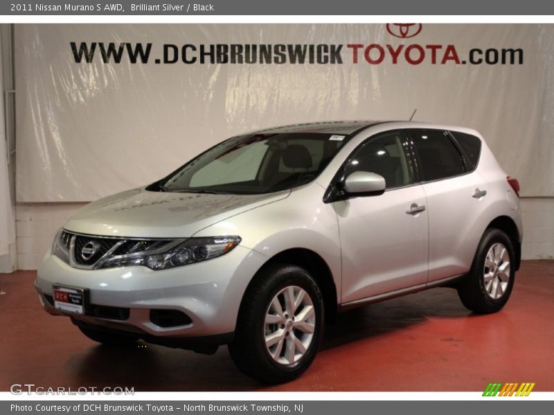 Brilliant Silver / Black 2011 Nissan Murano S AWD
