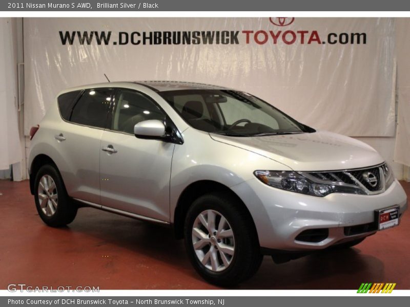 Brilliant Silver / Black 2011 Nissan Murano S AWD