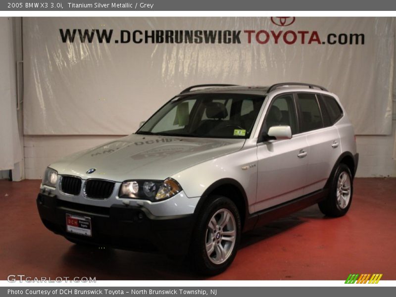 Titanium Silver Metallic / Grey 2005 BMW X3 3.0i