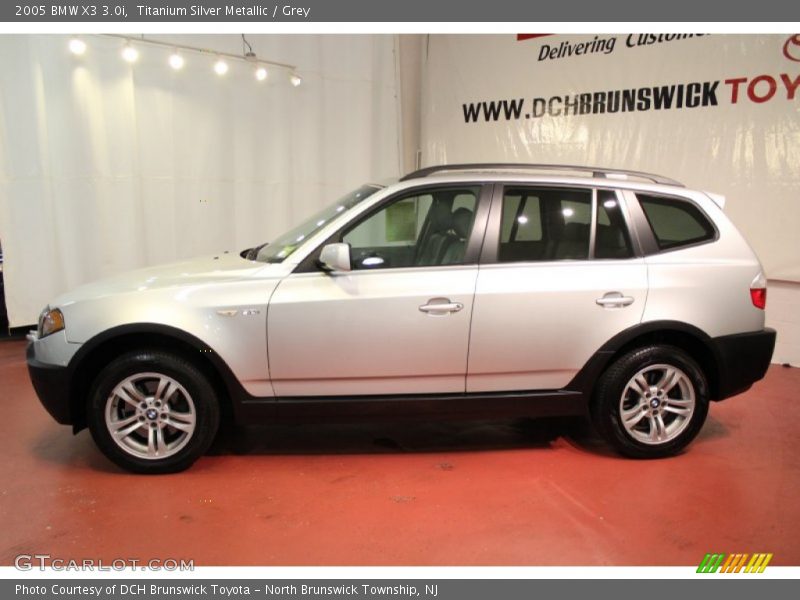 Titanium Silver Metallic / Grey 2005 BMW X3 3.0i