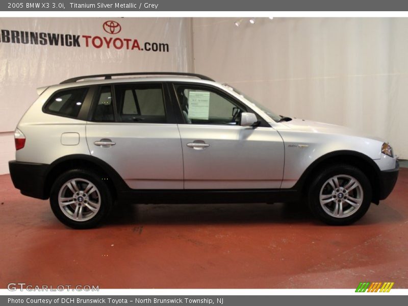 Titanium Silver Metallic / Grey 2005 BMW X3 3.0i