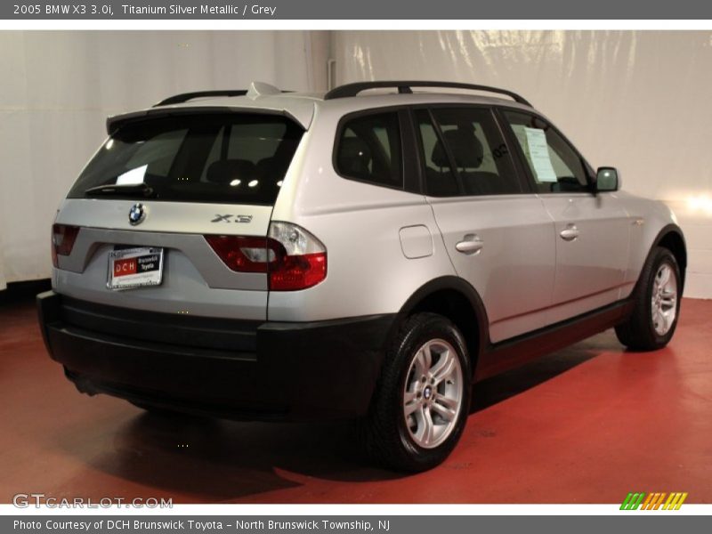 Titanium Silver Metallic / Grey 2005 BMW X3 3.0i